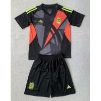 Argentína Brankarsky Domáci Detský futbalový dres Copa America 2024 Krátky Rukáv (+ trenírky)